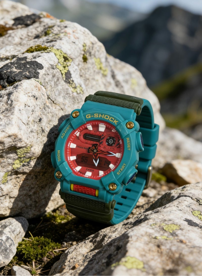 CASIO Casio G-SHOCK Far East Pop Asia Limited Series Chinese Dragon Series Qinglong Waterproof Shi Ying Movement Resin Strap Japanese and Korean Watch Men's Watch Red Dial - Image 2