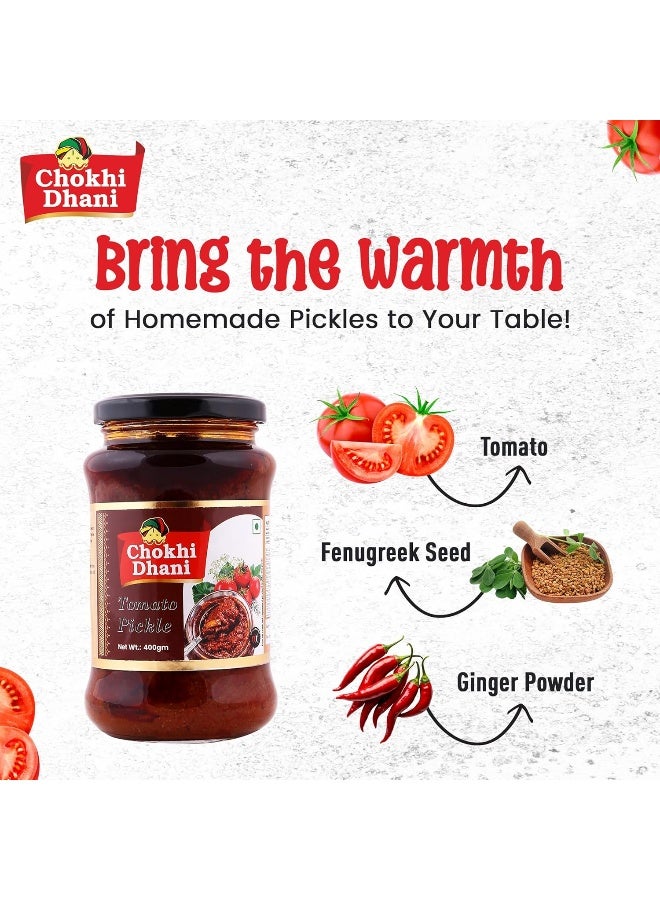Chokhi Dhani Tomato Pickle 400 gm - Image 3
