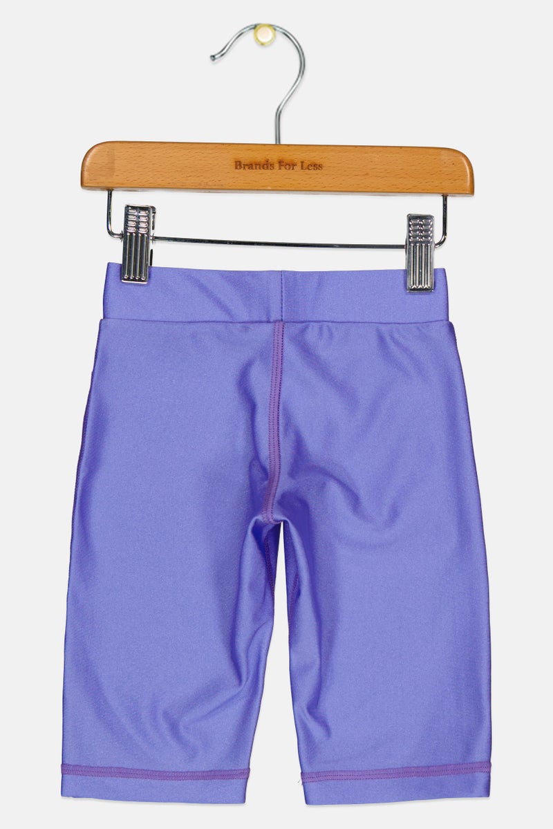 COEGA SUNWEAR شورت سباحة للبنات الصغيرات بشعار العلامة التجارية، ليلك - Image 2