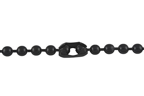 DragonWeave 9.5mm Extra Large Gunmetal Steel Ball Chain Mens Necklace with Extra Durable Color Protect Finish - 24 inches - Image 3