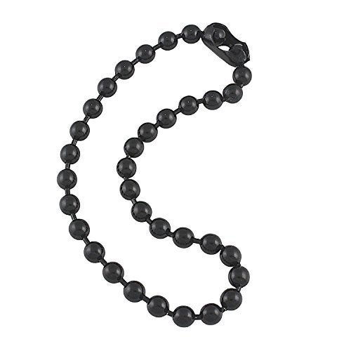 DragonWeave 9.5mm Extra Large Gunmetal Steel Ball Chain Mens Necklace with Extra Durable Color Protect Finish - 24 inches - Image 1
