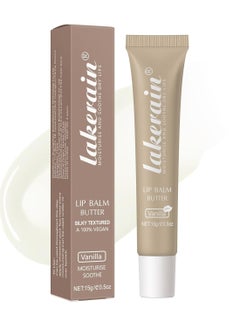 lakerain Vanilla Ultra-Nourishing Moisturizing Lip Balm Butter Day/Night Hydrating Lip Mask for Soft, Smooth, Supple Lips  - Image 1