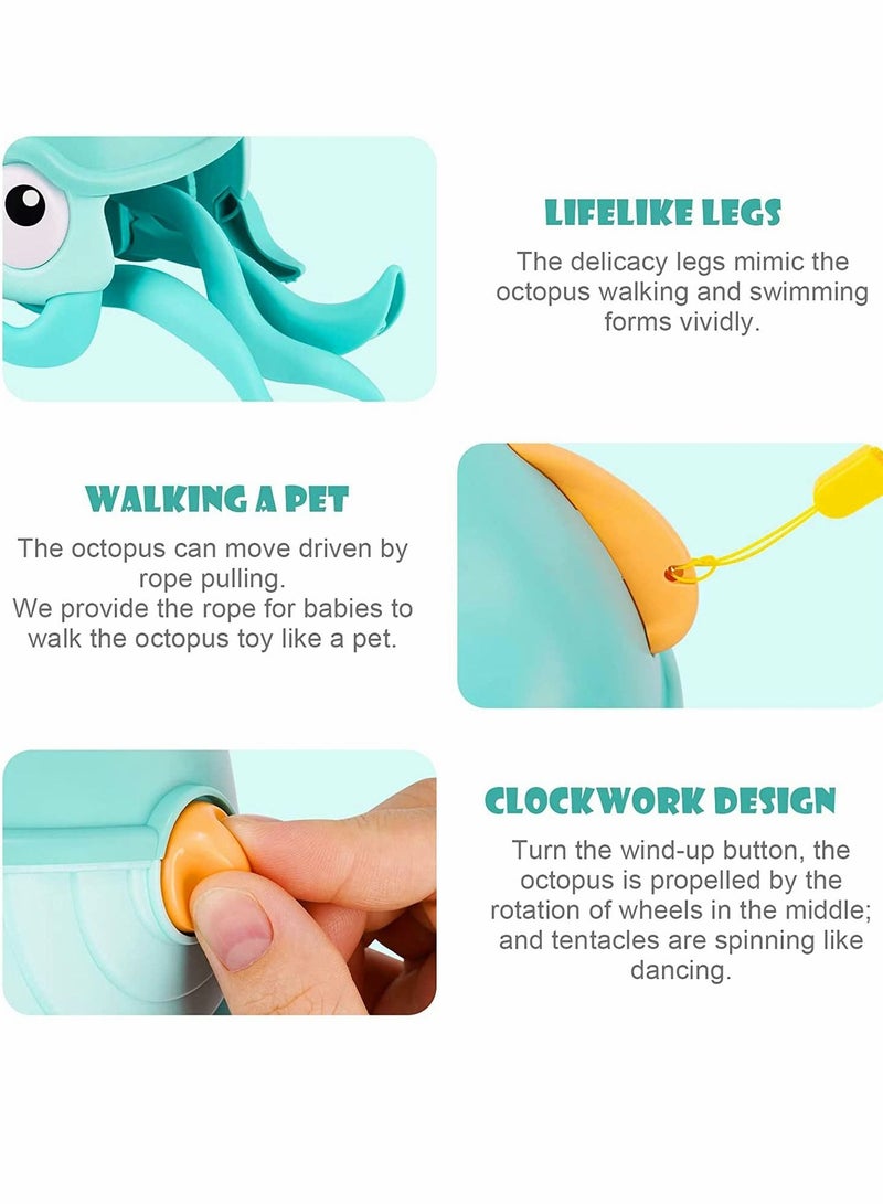 Y&D Walking Amphibious Octopus, Clockwork Started Bath Toys - Image 2