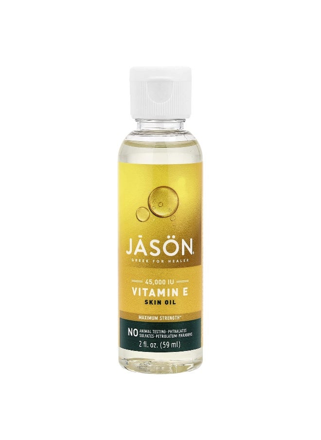 Jason Natural Jason Natural, Vitamin E Skin Oil, Maximum Strength, 2 fl oz (59 ml)  - Image 1