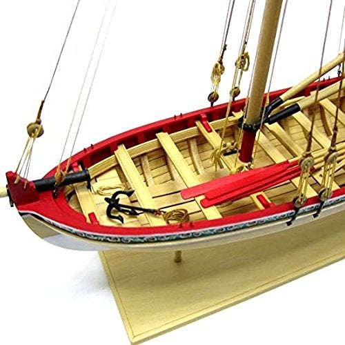 Model Expo Model Shipways 18th Century Longboat Wood Model Kit 1:48 – Beginner to Intermediate Level – True Plank-on-Frame – Model Boat Kit for Adults to Build - Image 3