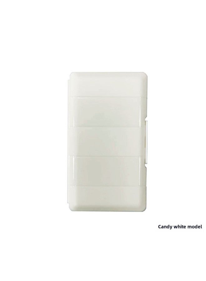 Shuolitai Mobile Hard Disk Box Protective Box PP Storage Box NVME NGFF M.2 Ssd Hard Disk Storage Box-Color:Candy White  - Image 1