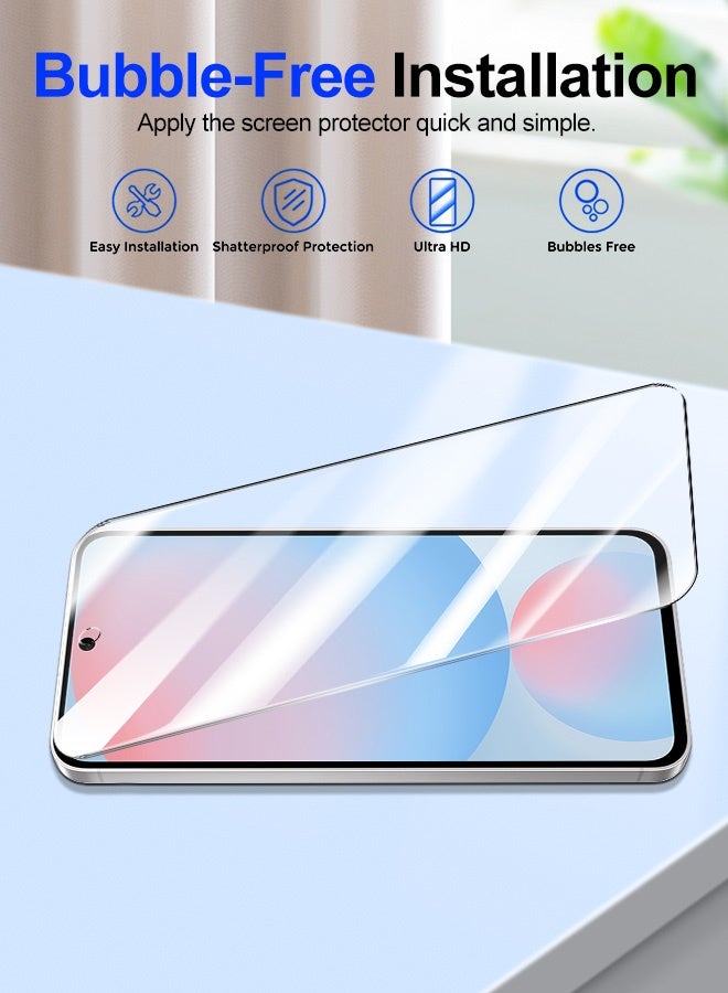 Tersely [4-Pack] 9H Tempered Glass Screen Protector for Samsung Galaxy S24 FE, with Installation Alignment Frame, Support Fingerprint Unlock, Case Friendly, Anti-Scratch Film - Image 3