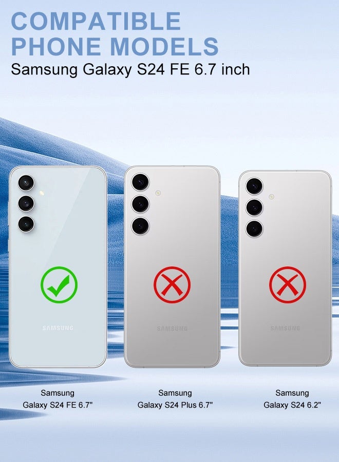 Tersely [4-Pack] 9H Tempered Glass Screen Protector for Samsung Galaxy S24 FE, with Installation Alignment Frame, Support Fingerprint Unlock, Case Friendly, Anti-Scratch Film - Image 2