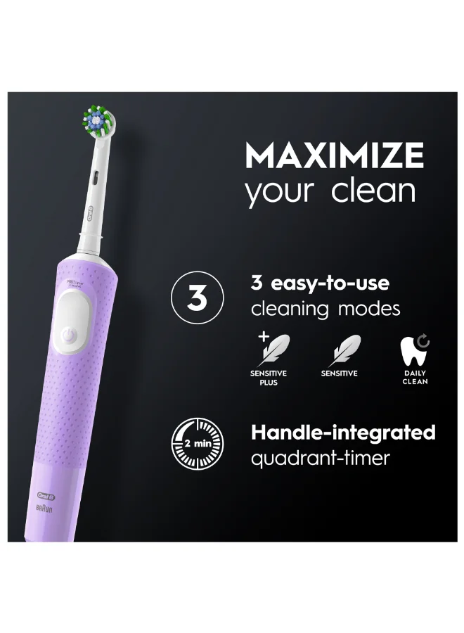 Oral-B Vitality 300 Rechargeable Toothbrush With Crossaction Brush Head, 3 Cleaning Modes & 2 Minutes Built-In Timer
