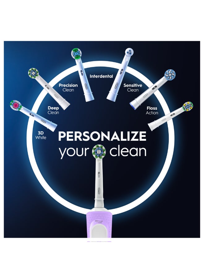 Oral-B Vitality 300 Rechargeable Toothbrush With Crossaction Brush Head, 3 Cleaning Modes & 2 Minutes Built-In Timer - Image 4