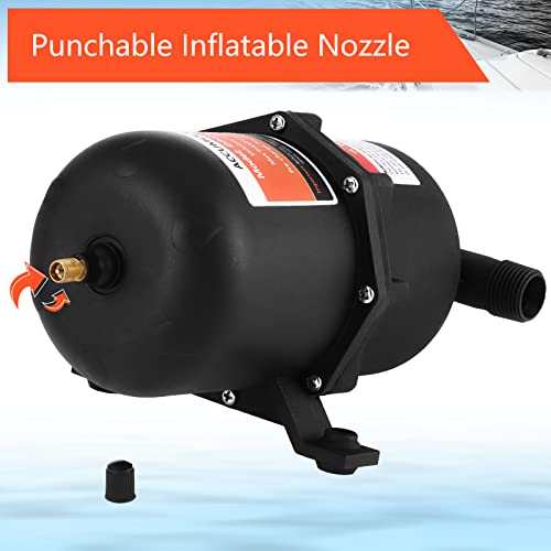 Kingdder خزان تجميع المياه Kingdder RV سعة 0.75 لتر 12 فولت 125 PSI خزان تجميع مضغوط مع مصفاة أنبوب 1/2 MNPT - Image 5