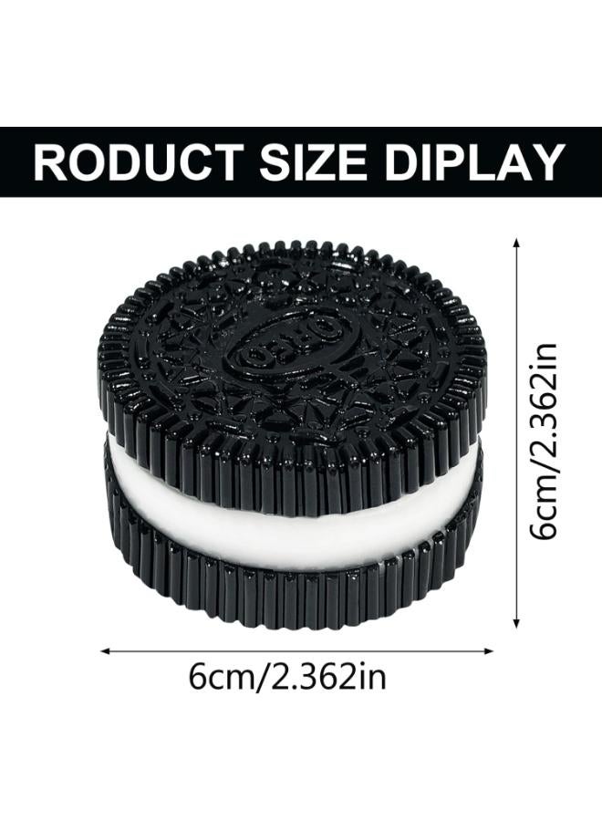 Squishy Anti-Stress Toy Biscuit, Squeeze Toy for Stress Relief, Cute Squishy Stress Balls, Fidget Toy Friends and Family (Black) - Image 2