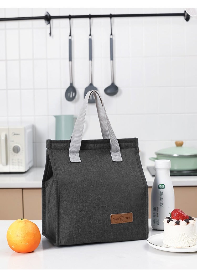 DMG TECH Lnsulated Lunch Bag Black - Reusable Suitable for Office Work  Off-Campus Etc  - Image 1
