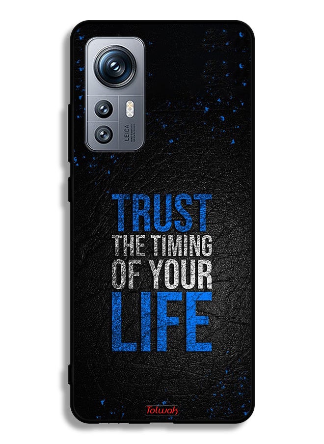 Tolwak Xiaomi 12S Protective Case Cover Trust The Timing Of Your Life  - Image 2