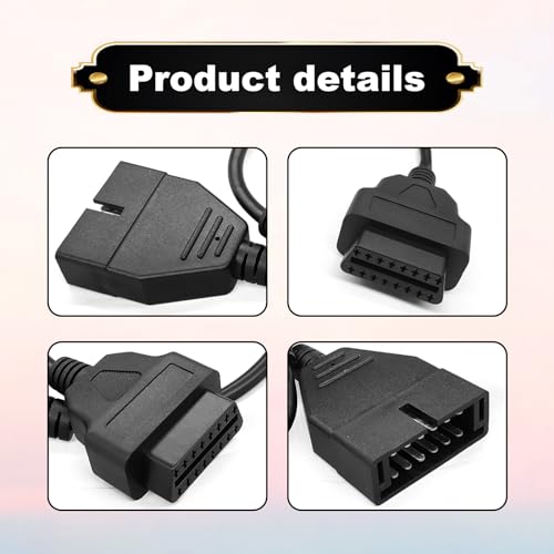 stymart محول OBD2 إلى OBD1 لسيارات GM، كابل توصيل محول OBD1 12 دبابيس إلى OBD2 16 دبابيس لأداة تشخيص الماسح الضوئي لسيارات GM الشهيرة - Image 2