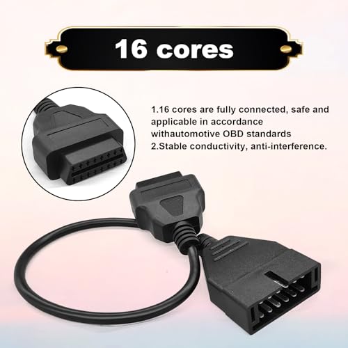 stymart محول OBD2 إلى OBD1 لسيارات GM، كابل توصيل محول OBD1 12 دبابيس إلى OBD2 16 دبابيس لأداة تشخيص الماسح الضوئي لسيارات GM الشهيرة - Image 5
