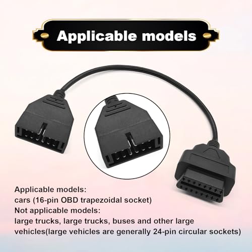 stymart محول OBD2 إلى OBD1 لسيارات GM، كابل توصيل محول OBD1 12 دبابيس إلى OBD2 16 دبابيس لأداة تشخيص الماسح الضوئي لسيارات GM الشهيرة - Image 4