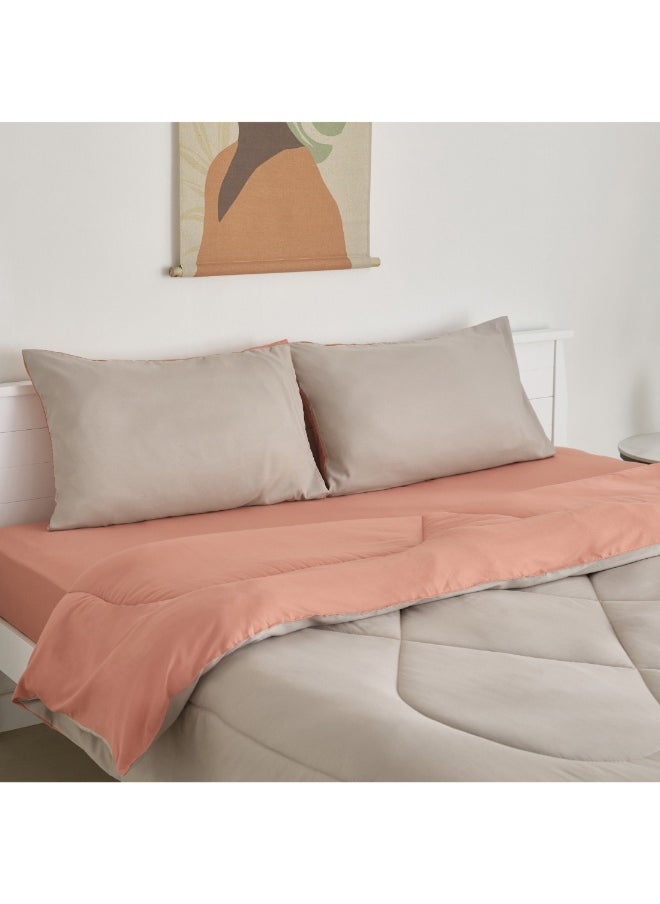 Home Box - Derby 3-Piece Reversible Microfiber Queen Comforter Set 200 X 230 Cm - Image 1