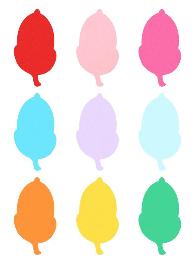 PATIKIL Bulletin Cutouts Paper, 54 Pcs Acorn Shape Bulletin Board Paper Cut Outs Decorations with Adhesive Points for Classroom DIY Crafts Projects Party Supplies, Multicolored - Image 1
