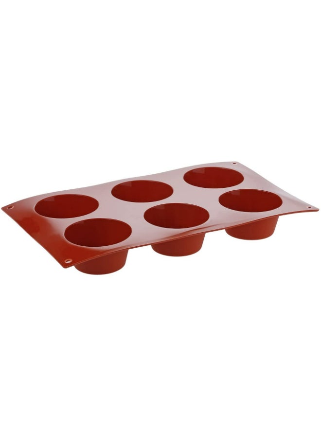 Silikomart Mould Muffin 6 Cavities Red - Image 4