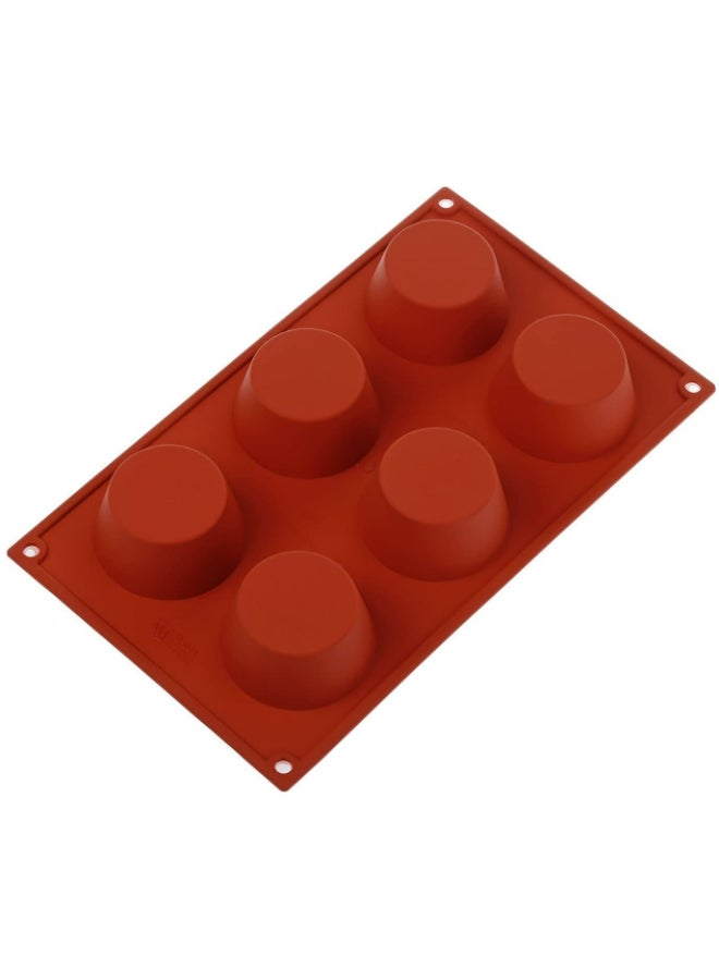 Silikomart Mould Muffin 6 Cavities Red - Image 3