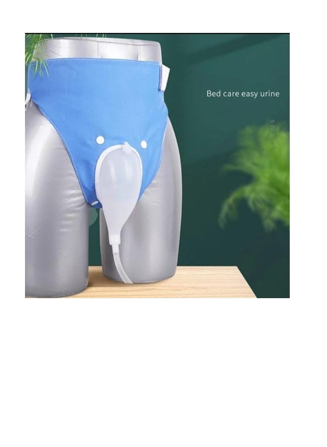 حقيبة جمع البول للمرضى طريحي الفراش مع 2 كيس بول قابل لإعادة الاستخدام من السيليكون لتصريف البول، نظام حقيبة البول القابلة للارتداء، حاوية جمع البول القابلة للارتداء المحمولة - Image 2