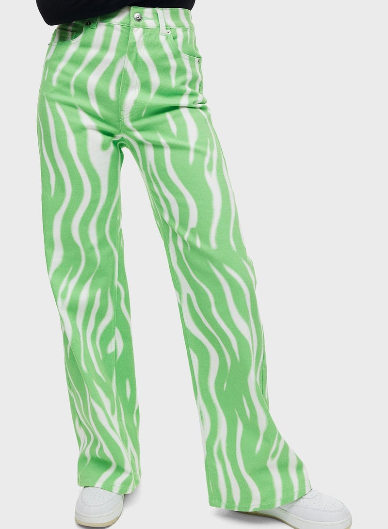 H&M Printed Wide Leg Pants  - Image 1
