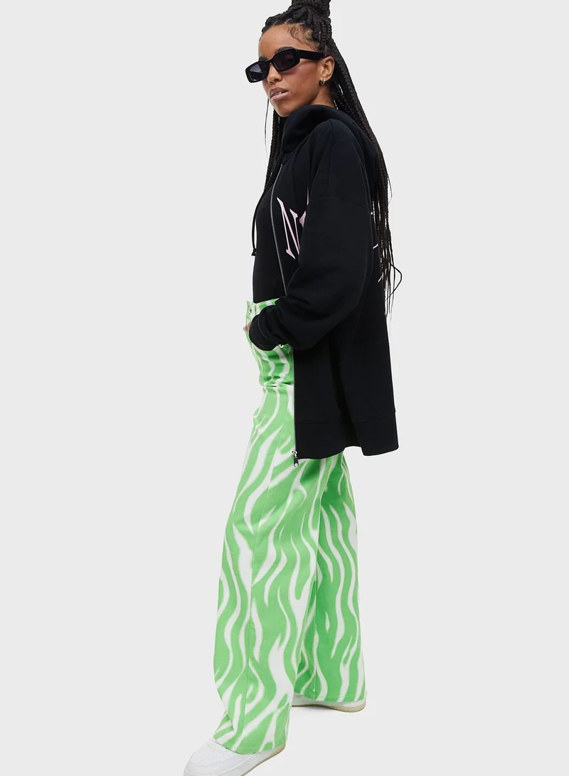 H&M Printed Wide Leg Pants