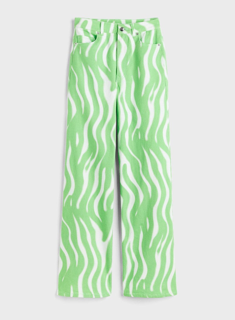 H&M Printed Wide Leg Pants  - Image 4