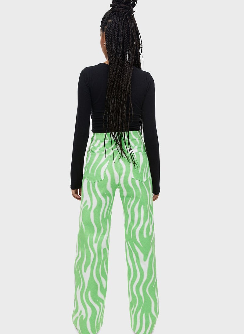 H&M Printed Wide Leg Pants  - Image 2