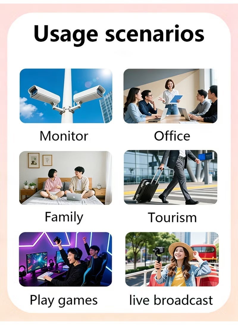 Ump 4G Pocket WiFi Router,WiFi Portable Router, CPE Wireless Router,4G LTE Modem, WiFi 6, Date & Battery Level Display, Plug & Play, 3000mAh Battery, One-Touch WPS Connection, WPA/WPA2 Security Encryption,Up to 12 Devices,for Travel, Game & Home Use(White) - Image 3