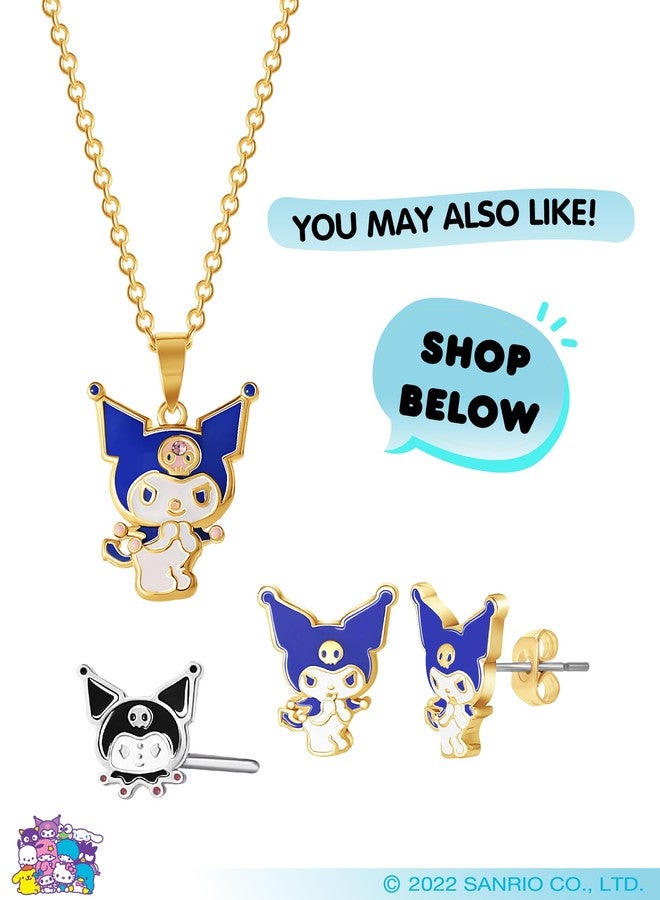 Hello Kitty سوار هالو كيتي كورومي للنساء مع قلادات محطة 6.5" + 1" ، سوار سانريو مطلي بالذهب عيار 18k مرخص رسميًا - Image 3