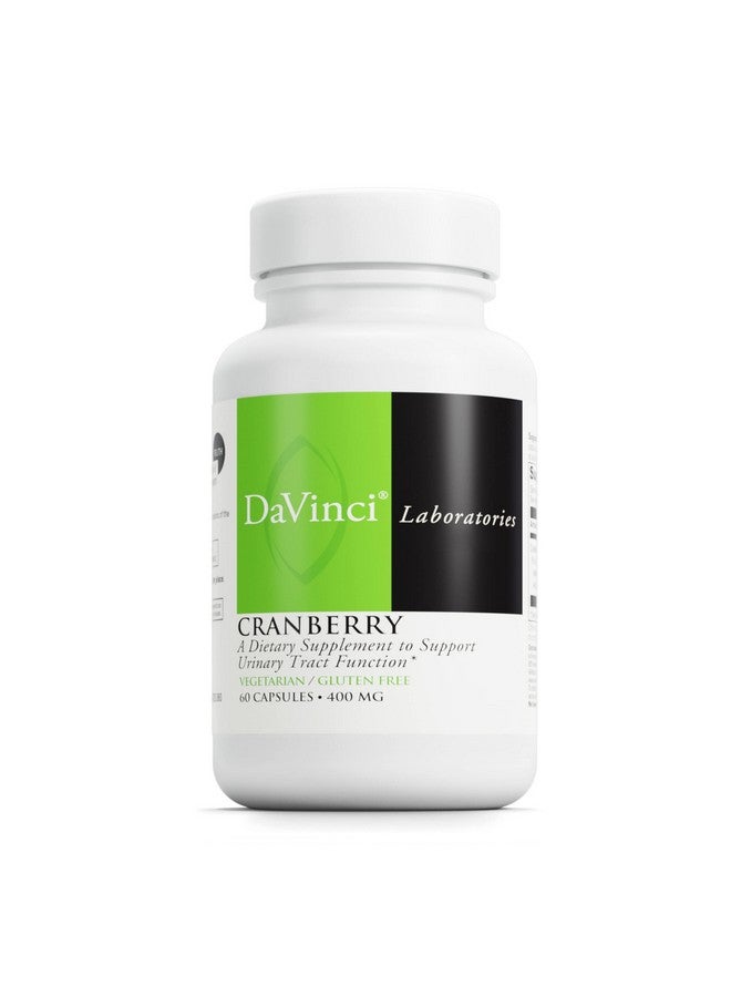 DAVINCI Labs Cranberry - Urinary Tract Health Support* - Cranberry Extract with Quinic, Citric & Malic Acid - Vegetarian, Gluten-Free - 60 Capsules - Image 1