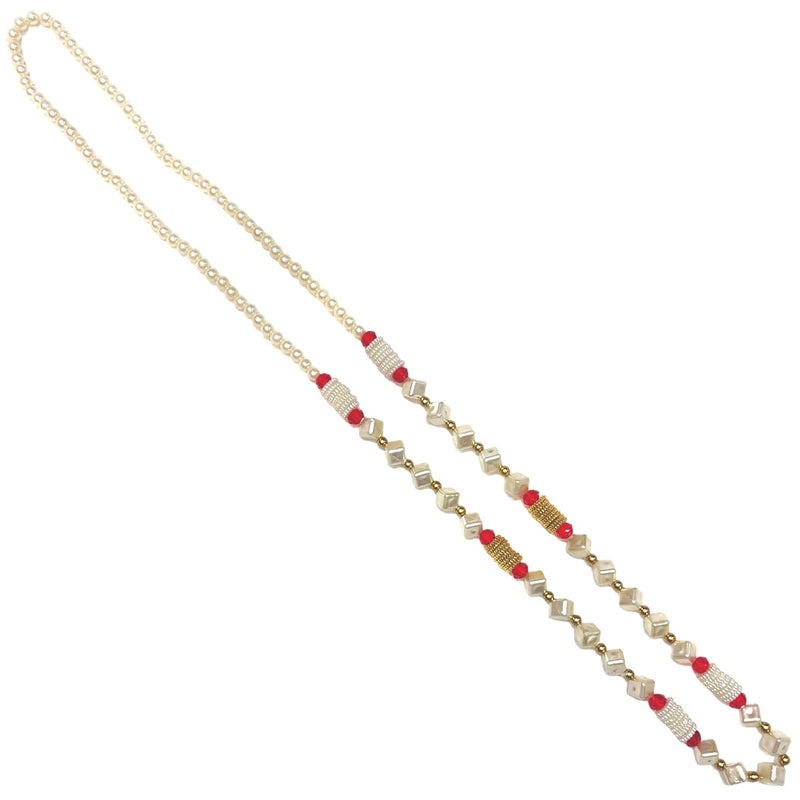 PATWA TRADERS Pack of 12 Swagat Mala for Baratis Handmade with Pearl Beads - Image 3