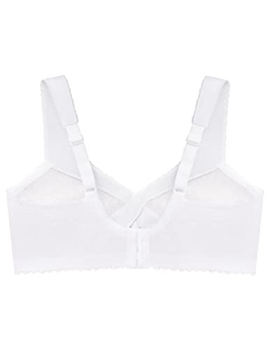 Glamorise Full Figure Plus Size MagicLift Original Support Bra Wirefree #1000 White - Image 5