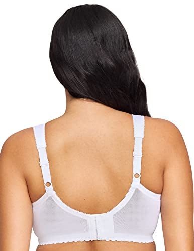 Glamorise Full Figure Plus Size MagicLift Original Support Bra Wirefree #1000 White - Image 2
