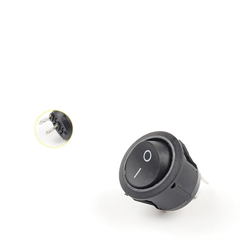 Blue Light Black Rocker Switch 10 PCS 23MM 2 3 Pin 6A 250VAC 10A 125VAC Button Switch - Image 4