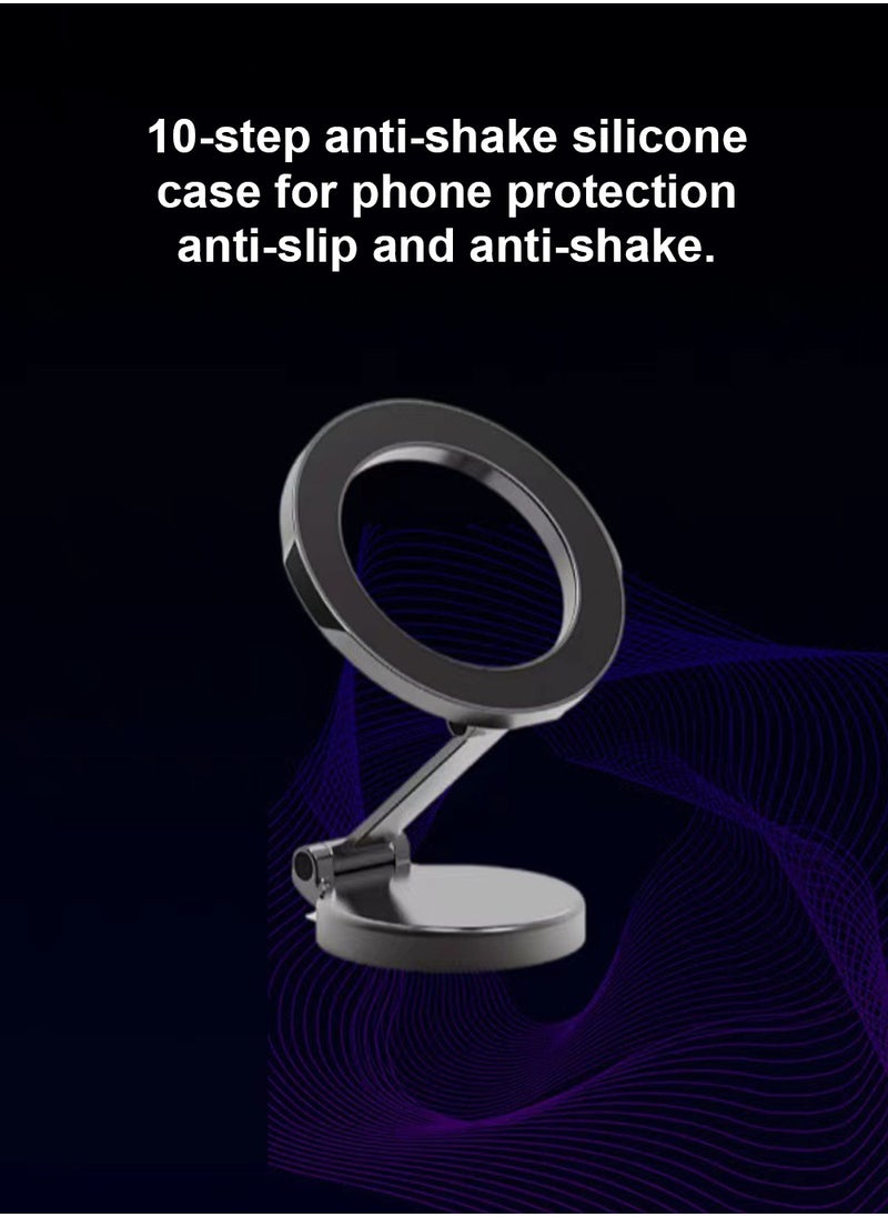 Magsafe Car Mount, Phone Car Holder, 360° Rotation Strong Magnet, for iPhone series, easy to use (Silver)
