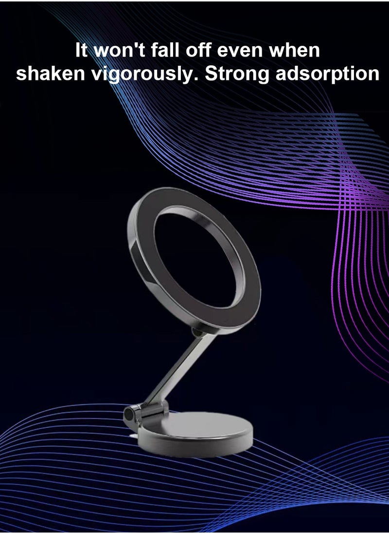 Magsafe Car Mount, Phone Car Holder, 360° Rotation Strong Magnet, for iPhone series, easy to use (Silver)