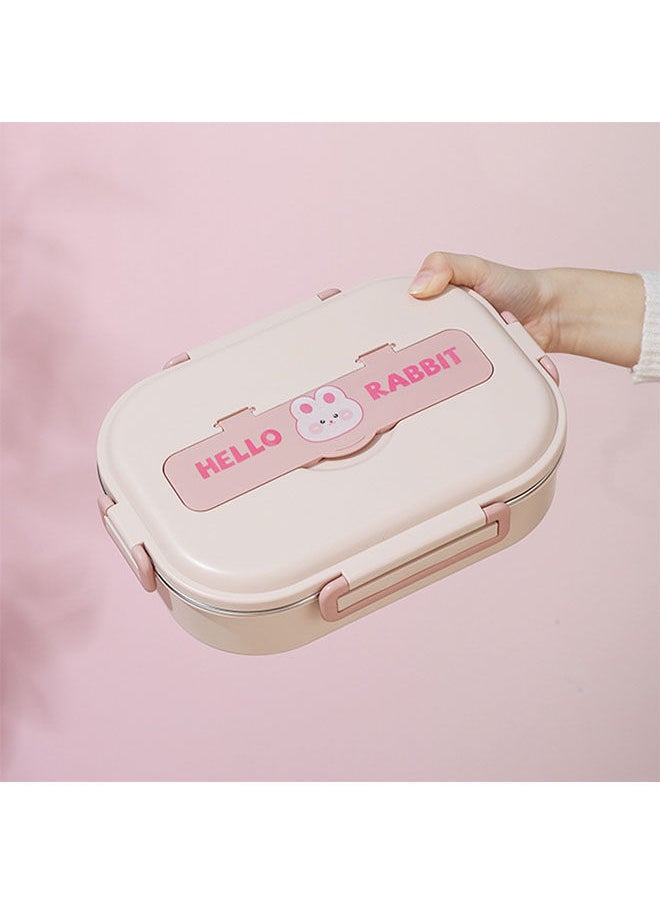 Y&D - Lunch Box with Soup Bowl,304 Stainless Steel Cutlery,Insulated Bento Box,4 Compartments Leak Proof Storage Bag for Work/Travel - Image 1