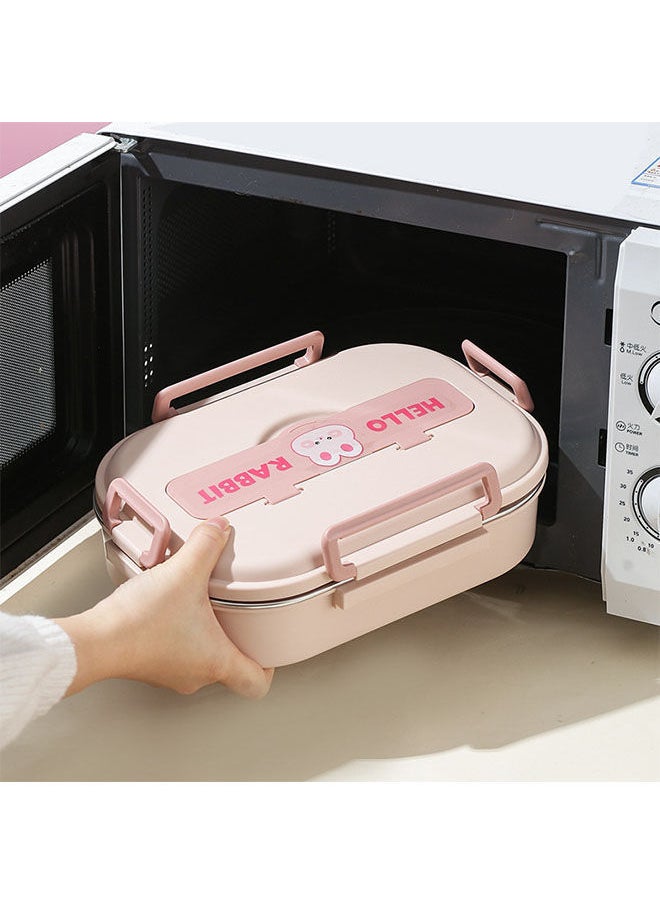 Y&D - Lunch Box with Soup Bowl,304 Stainless Steel Cutlery,Insulated Bento Box,4 Compartments Leak Proof Storage Bag for Work/Travel - Image 1