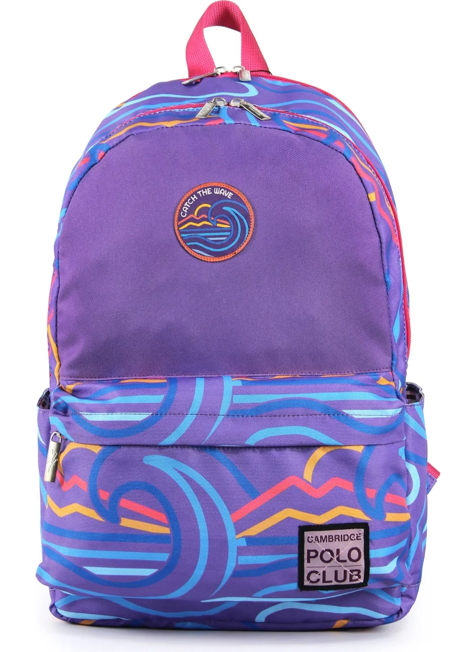 Cambridge Polo Club Wave Unisex Children's Primary School Bag with Double Main Compartment