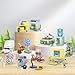 JMBricklayer Furniture Building Sets Includes 12 Mini Home Appliances Such as Camera Computer Electric Fan Party Favors Building Kits It Serves as Furniture for Decorating City Mansion Houses - Image 4