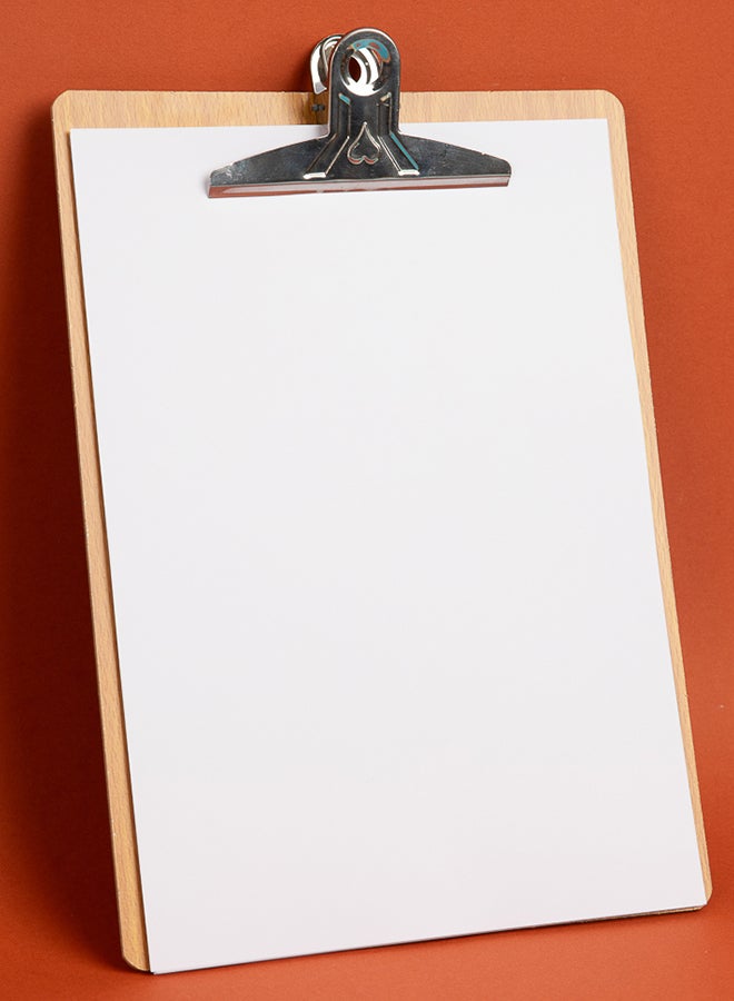 PRIMA A4 Wooden Clipboard | Durable High-Quality Wood, Smooth Writing Surface for Neat Notes, Strong Metal Clip, Lightweight Portable Board for School Office Fieldwork - Image 4