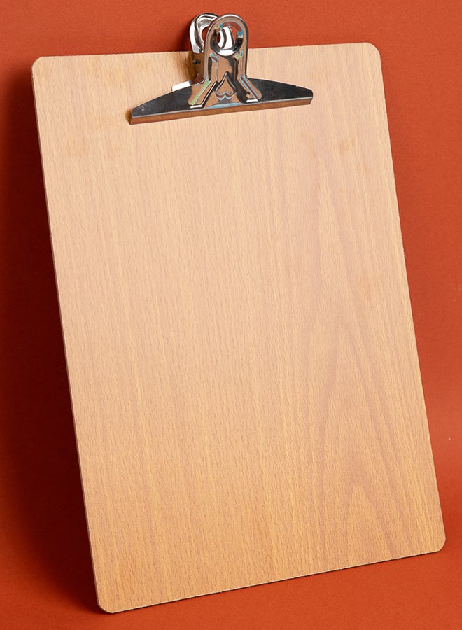 PRIMA A4 Wooden Clipboard | Durable High-Quality Wood, Smooth Writing Surface for Neat Notes, Strong Metal Clip, Lightweight Portable Board for School Office Fieldwork - Image 3