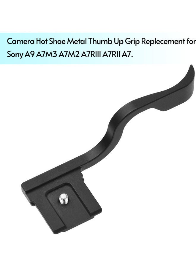 NIBEMINENT Camera Hot Shoe Thumb Up Grip Black - Image 4