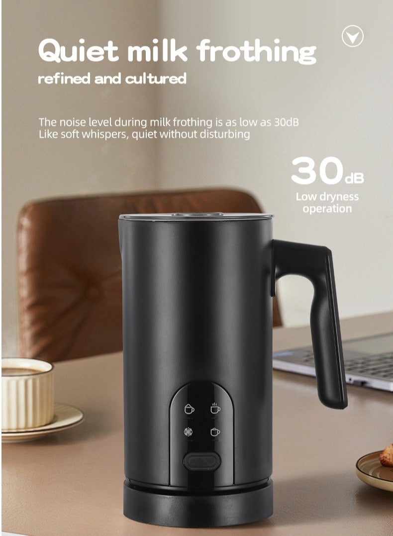 BESTPEAK Milk Frother Electric Milk Frother, 4 in 1 Electric Milk Steamer  350ml Automatic Warm and Cold Foam frother  Automatic Milk Warmer Non-stick Interior， for Coffee, Latte, Macchiato, Cappuccino, Hot Chocolate - Image 2