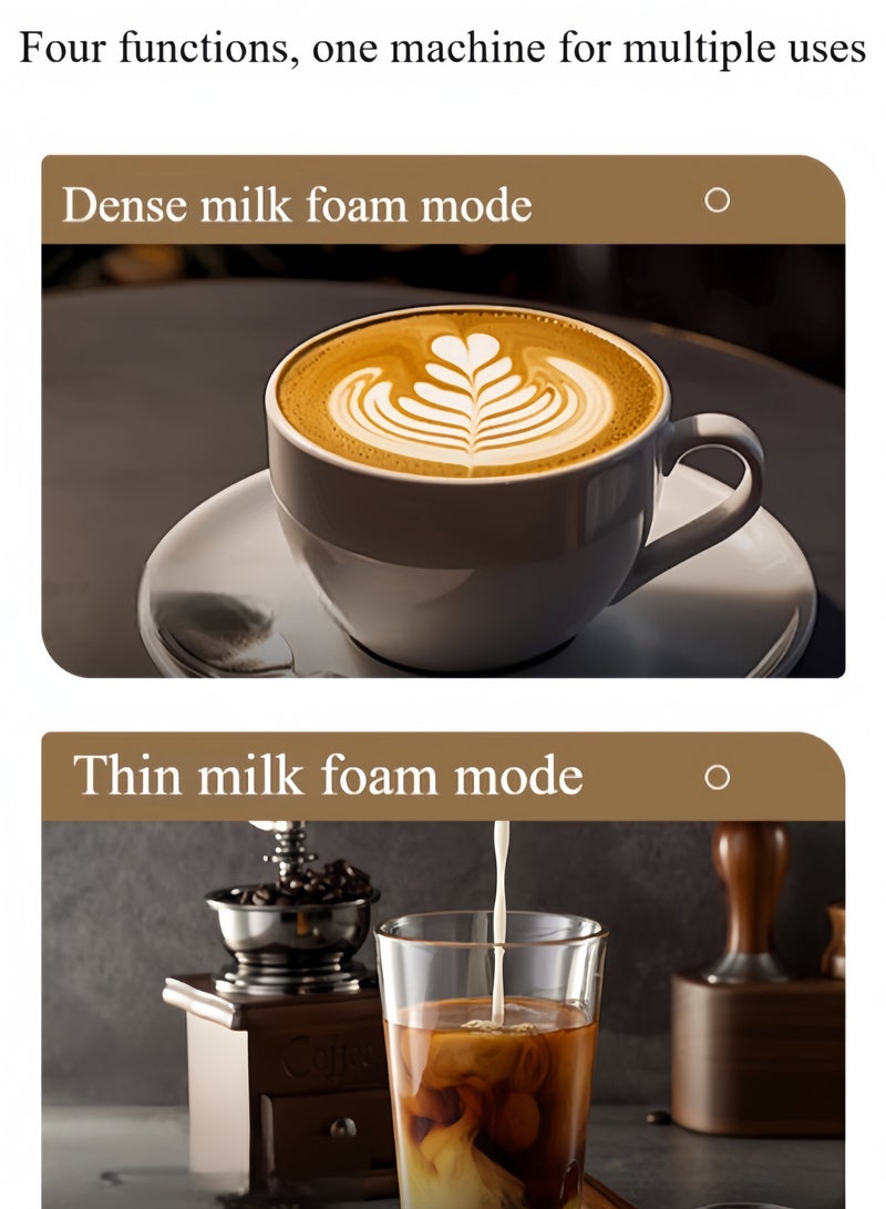 BESTPEAK Milk Frother Electric Milk Frother, 4 in 1 Electric Milk Steamer  350ml Automatic Warm and Cold Foam frother  Automatic Milk Warmer Non-stick Interior， for Coffee, Latte, Macchiato, Cappuccino, Hot Chocolate - Image 3