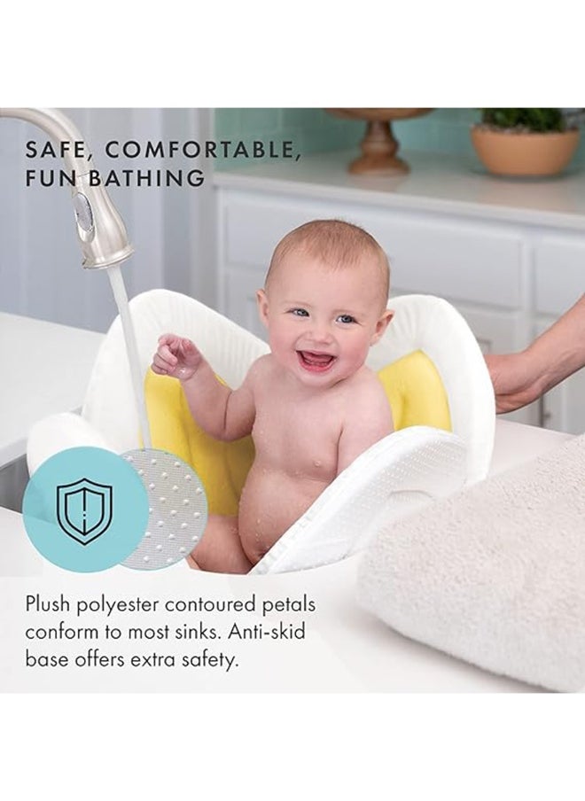 SAPU - Comfortable Baby Bath Seat Flower Shaped (4 Petal) Bathtub - Ideal For 0 To 6 Month Baby - Fits In All Sinks - Image 1