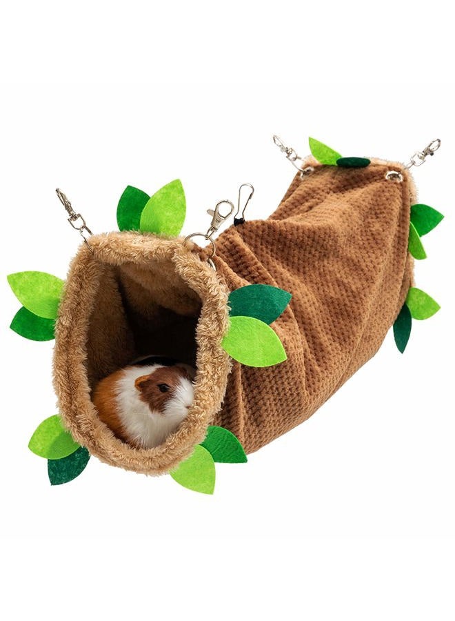 ORZECHKO Guinea Pig Tunnel Hammock - Soft Fleece Rat Hammock Hideout for Hamster Ferret Chinchilla Hedgehog Squirrel Small Animals - Swing Pet Hammock House Habitat Cage Accessories for Playing Sleeping - Image 1